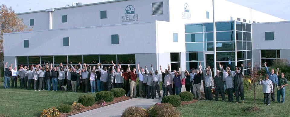 Stellar Manufacturing Overview - Image of Stellar team in front of Sauget, IL facility